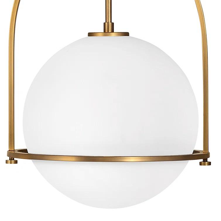 Arie Single Light Glass Dimmable Pendant