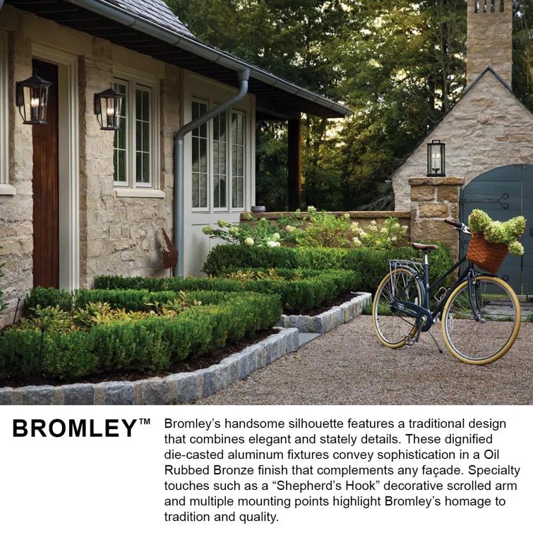 Bromley 3-Light Aluminum Outdoor Wall Mount Lantern