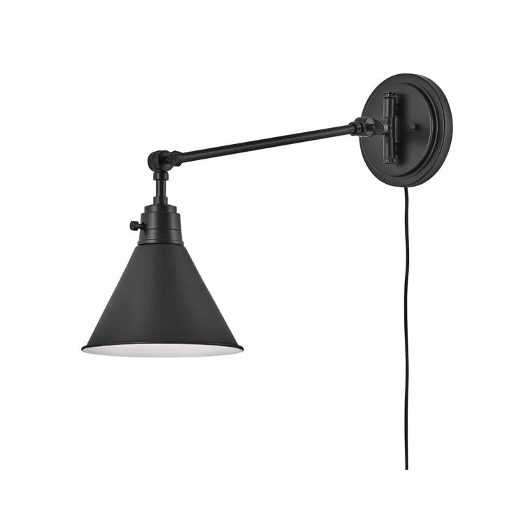 Lennon Plug-In Task Sconce - Black