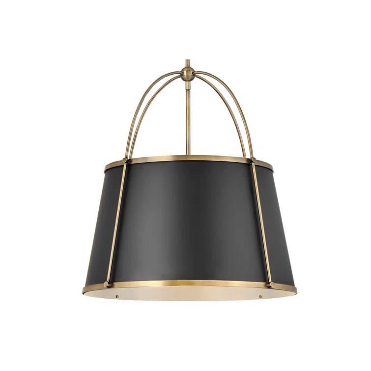 4895WS-Hinkley Lighting-Clarke - 4 Light Large Pendant in Traditional-Transitional Style - 24.5 Inches Wide by 25.25 Inches High-Warm Brass Finish
