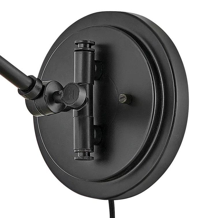 Lennon Plug-In Task Sconce - Black