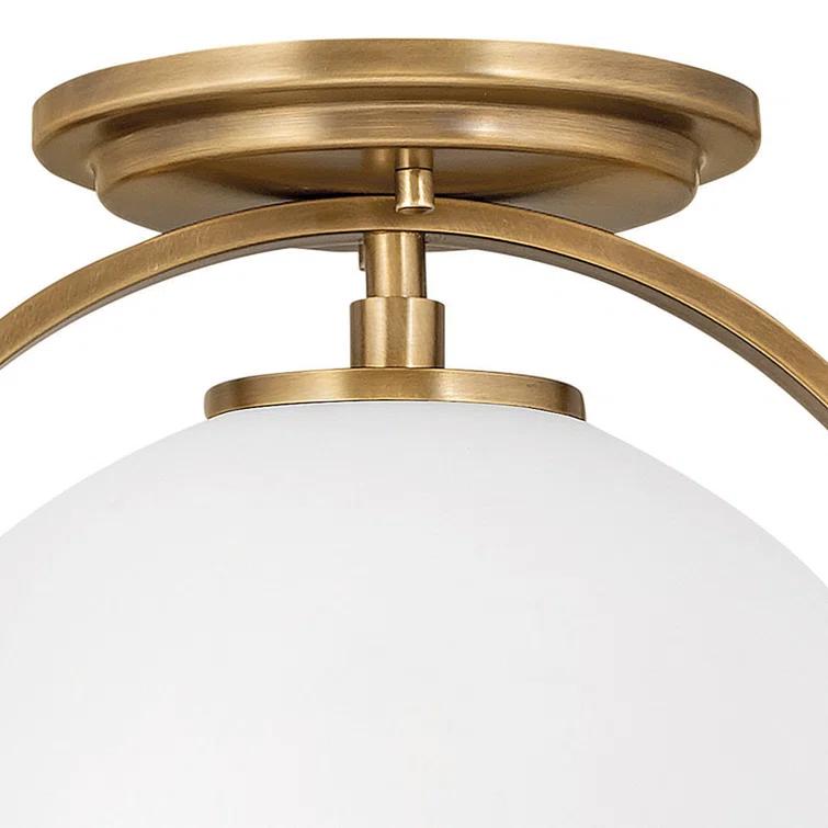 McCormick Hand Blown Glass Semi Flush Mount