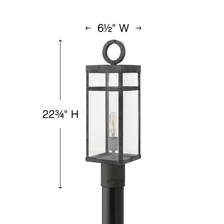 Hinkley Lighting - Porter - 1 Light Medium Outdoor Post or Pier Mount Lantern in