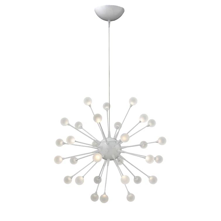 Fredrick Ramond Fr44413 Impulse 30 Light 24" Wide Integrated Led Chandelier - Cloud