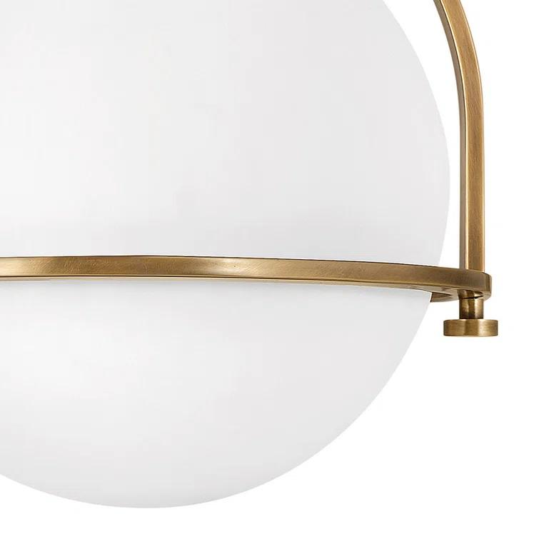 McCormick Hand Blown Glass Semi Flush Mount