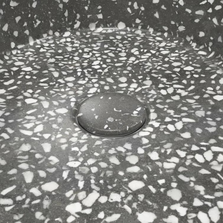 DreamLine Ambia 10'' Terrazzo Oval Vessel Bathroom Sink