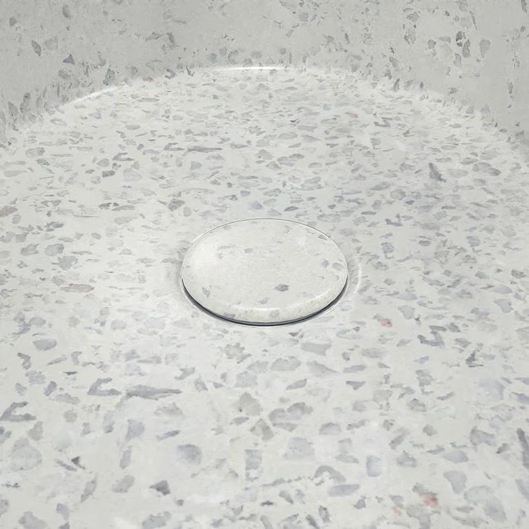 DreamLine Ambia 10'' Terrazzo Oval Vessel Bathroom Sink