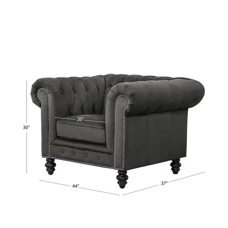 Ophelie Upholstered Chesterfield Chair