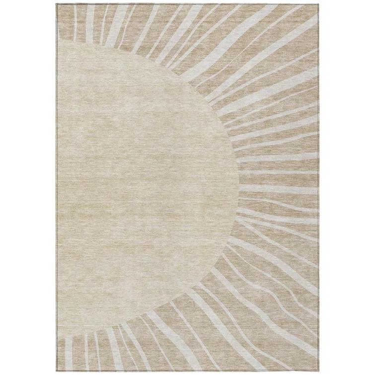 Ayush Indoor/Outdoor Area Rug with Non-Slip Backing