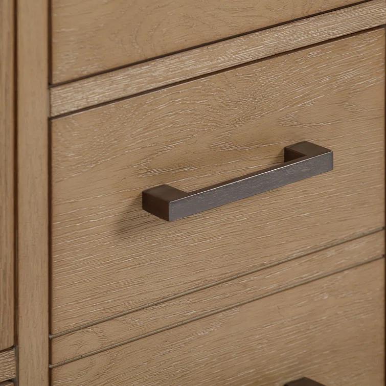 Mercury Row® Souther 60'' Double Bathroom Vanity Base Only in Brushed Oak Finish