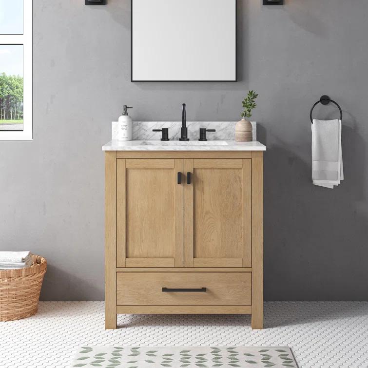 Avanity Modero 30'' Single Bathroom Vanity Base Only in Brushed Oak Finish