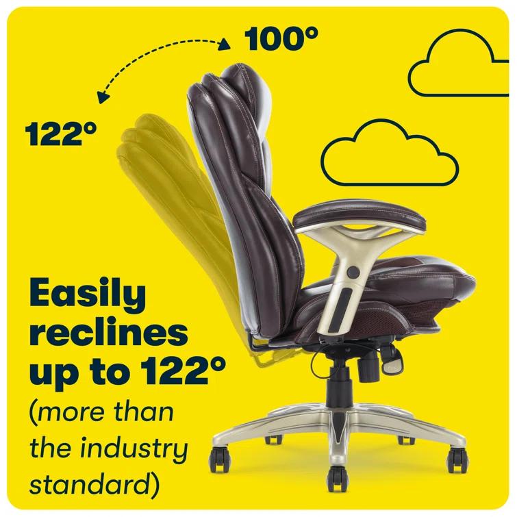 Serta Claremont Ergonomic Executive Office Chair with Back in Motion Technology and Lumbar Support