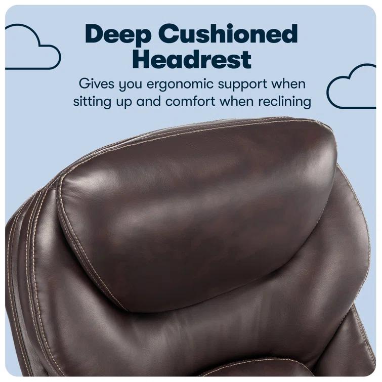Serta Claremont Ergonomic Executive Office Chair with Back in Motion Technology and Lumbar Support