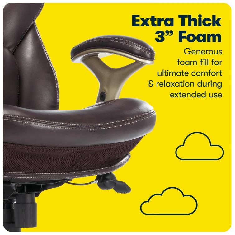 Serta Claremont Ergonomic Executive Office Chair with Back in Motion Technology and Lumbar Support