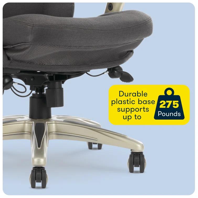 Serta Claremont Ergonomic Executive Office Chair with Back in Motion Technology and Lumbar Support