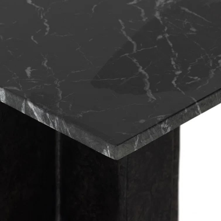 Alfred Console Table - Black Marble