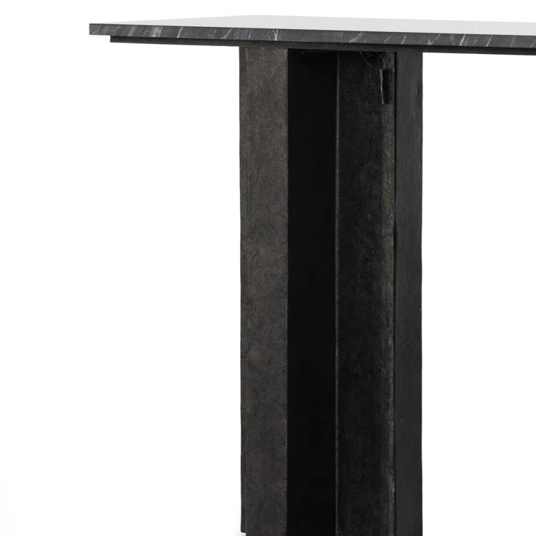 Alfred Console Table - Black Marble