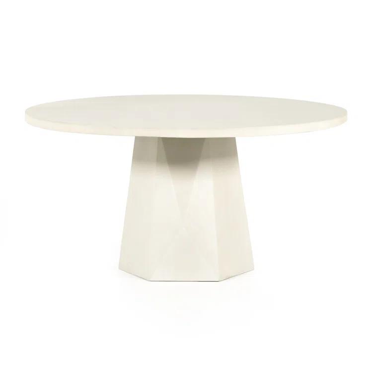 Clemmie 60'' Concrete Outdoor Dining Table