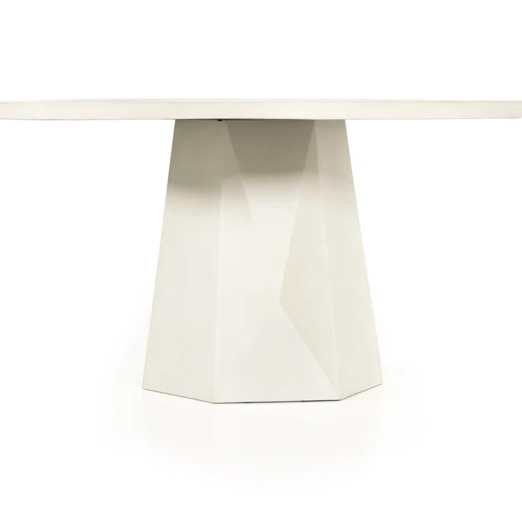 Clemmie 60'' Concrete Outdoor Dining Table