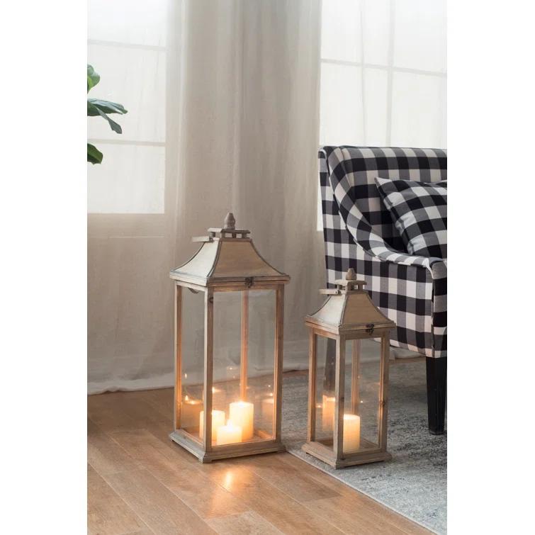 2 Piece Table Top Lantern Set