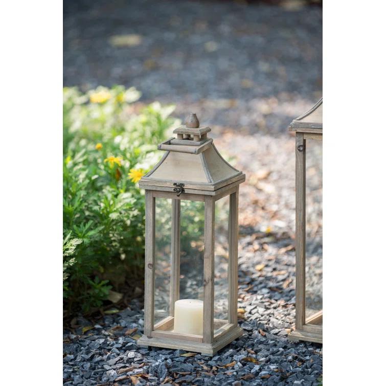 2 Piece Table Top Lantern Set