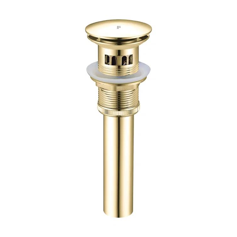 Single Hole Bathroom Faucet with Pop-up Drain and Strainer Basket