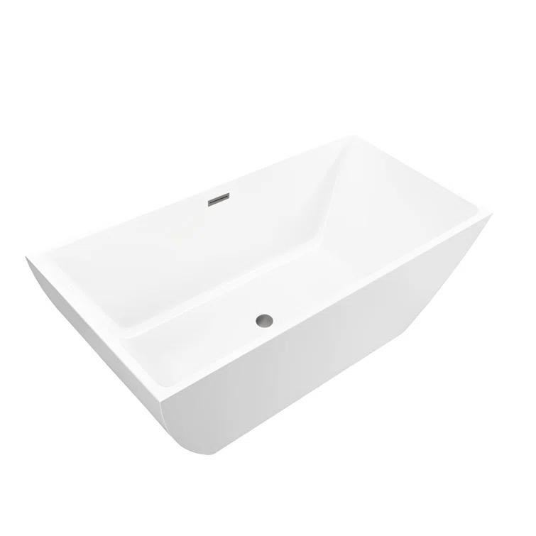 Lydia 59" x 30" Freestanding Soaking Bathtub