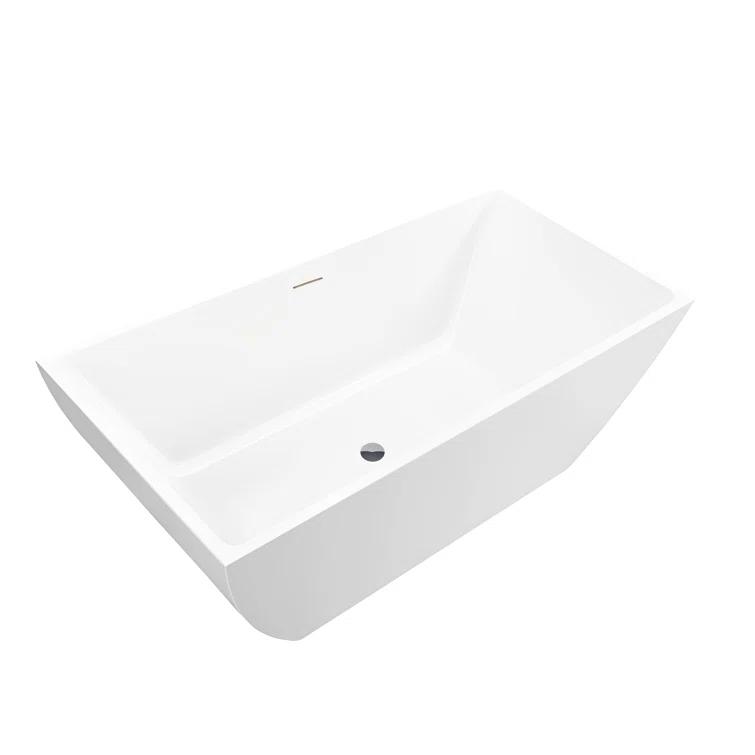 Lydia 59" x 30" Freestanding Soaking Bathtub