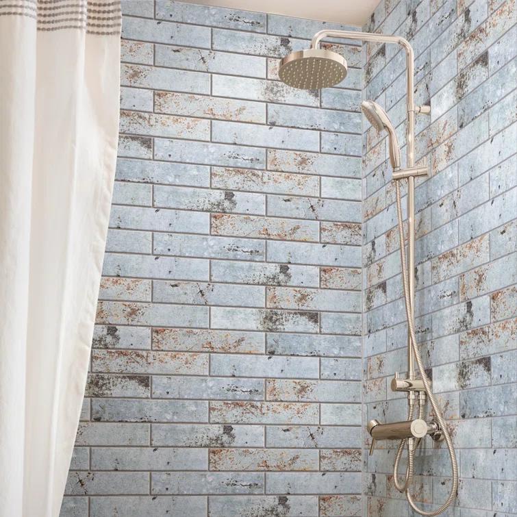 London 3" x 12" Porcelain Brick Look Subway Wall Tile