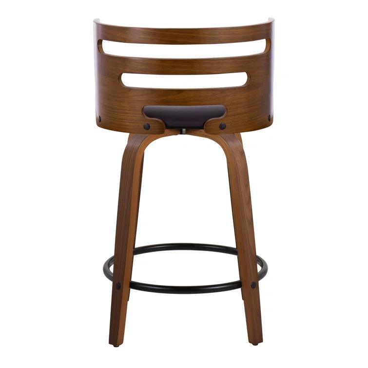 LumiSource Swivel Upholstered Counter Stool
