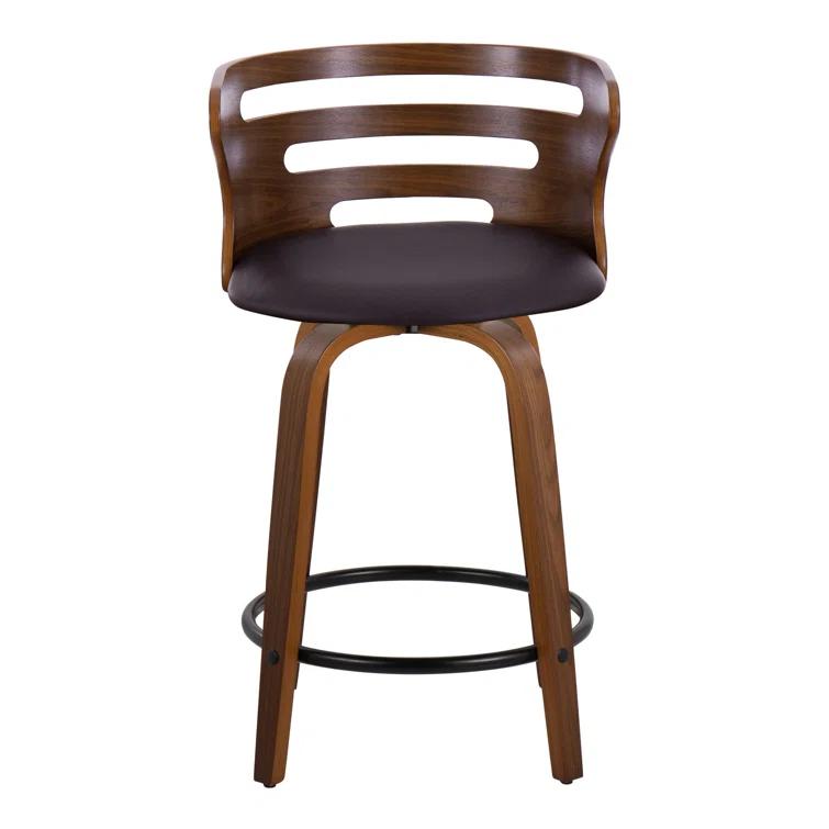 LumiSource Swivel Upholstered Counter Stool