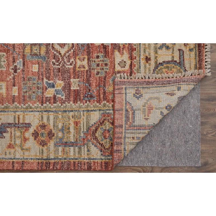 Fillmore Transitional Medallion Red/Ivory/Gold Area Rug