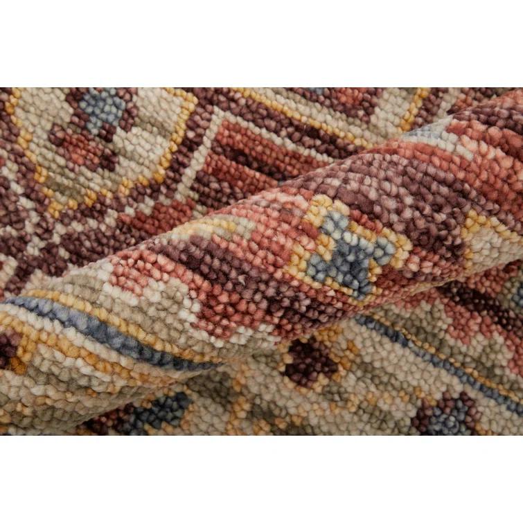 Fillmore Transitional Medallion Red/Ivory/Gold Area Rug