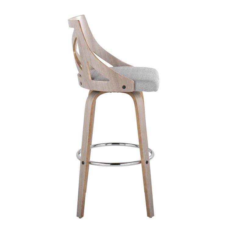 LumiSource Swivel Upholstered Counter Stool