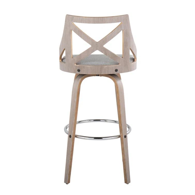 LumiSource Swivel Upholstered Counter Stool