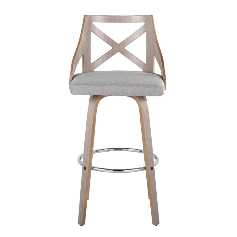 LumiSource Swivel Upholstered Counter Stool