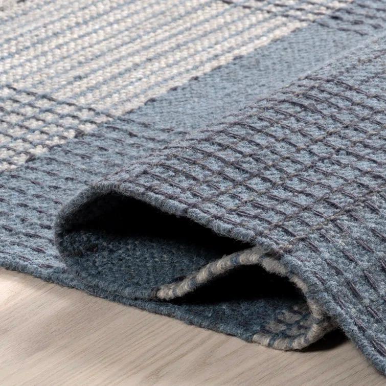 Hurley Plaid Wool Area Rug