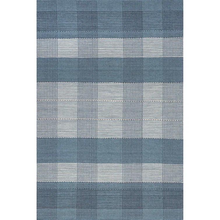 Hurley Plaid Wool Area Rug