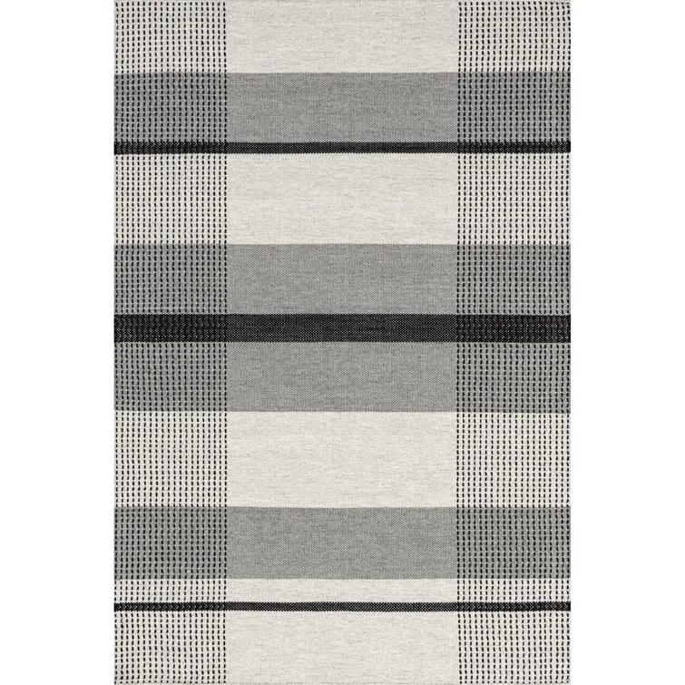 Hurley Plaid Wool Area Rug