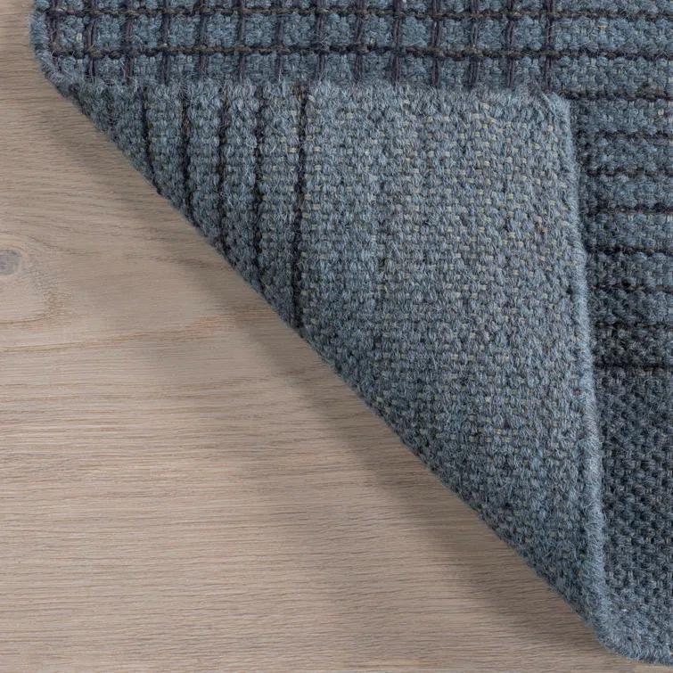 Hurley Plaid Wool Area Rug