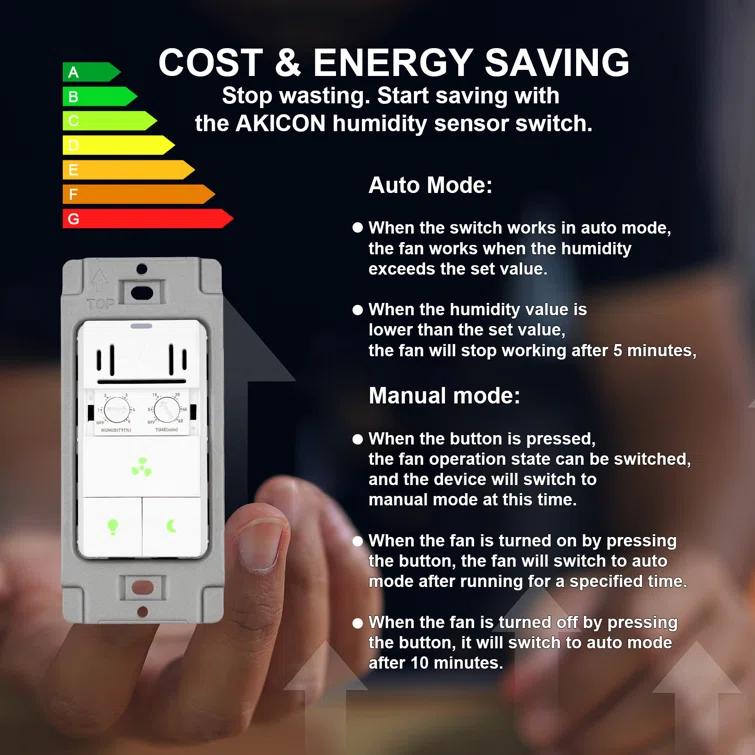 Akicon AK-SW-FLHT 3 Tamper Resistant 3-Way Motion Sensor