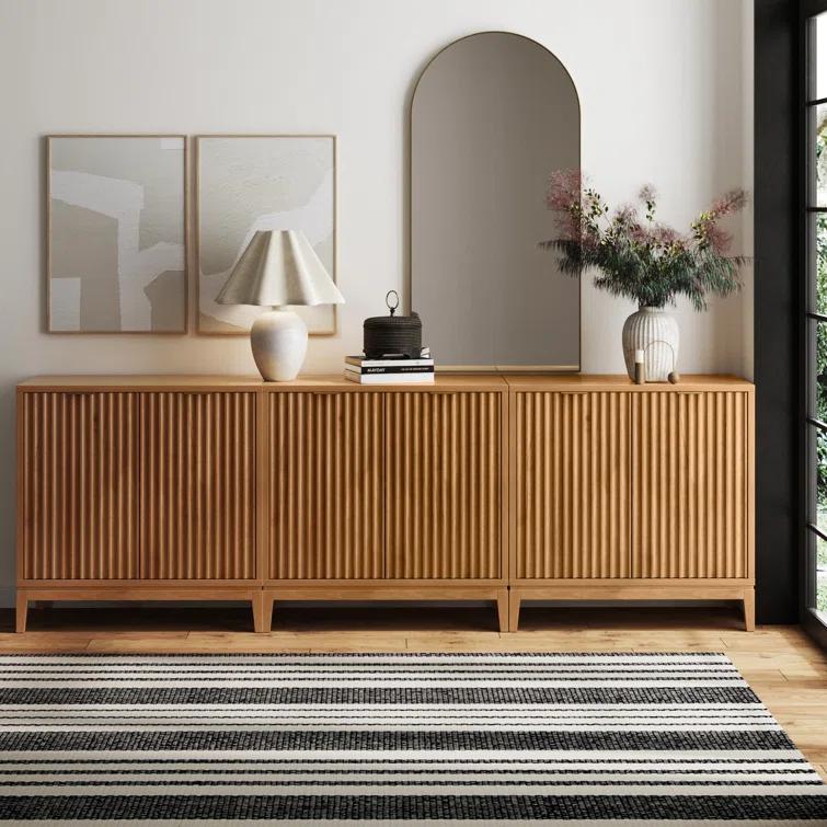 Jasper 3-Pack Solid Wood Accent Cabinet or TV Stand