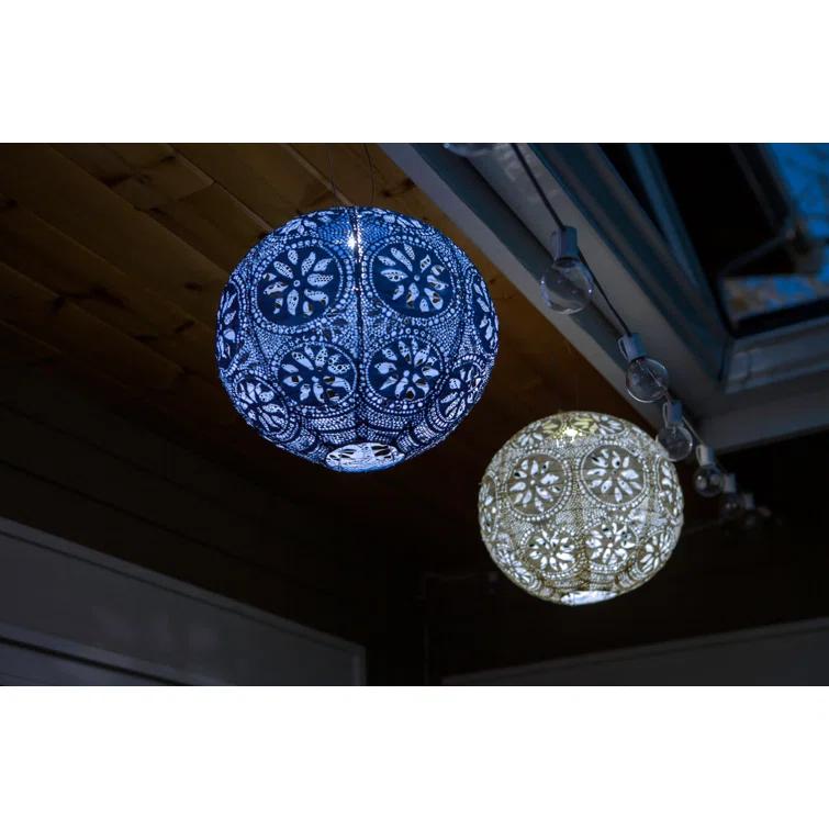 Boho Globe Solar Outdoor Lantern