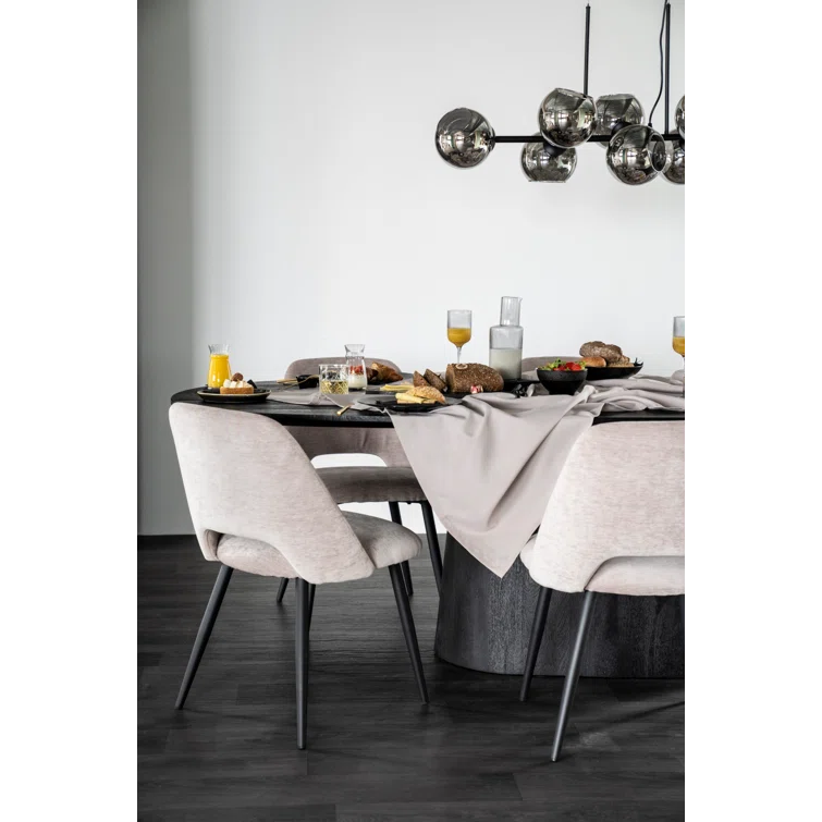 Eleonora Aron Oval Solid Wood Top Dining Table