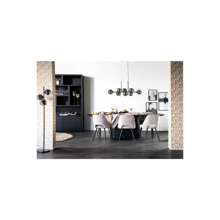 Eleonora Aron Oval Solid Wood Top Dining Table