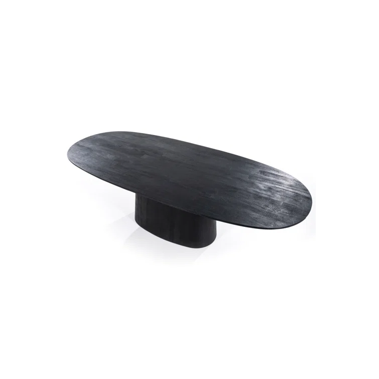 Eleonora Aron Oval Solid Wood Top Dining Table