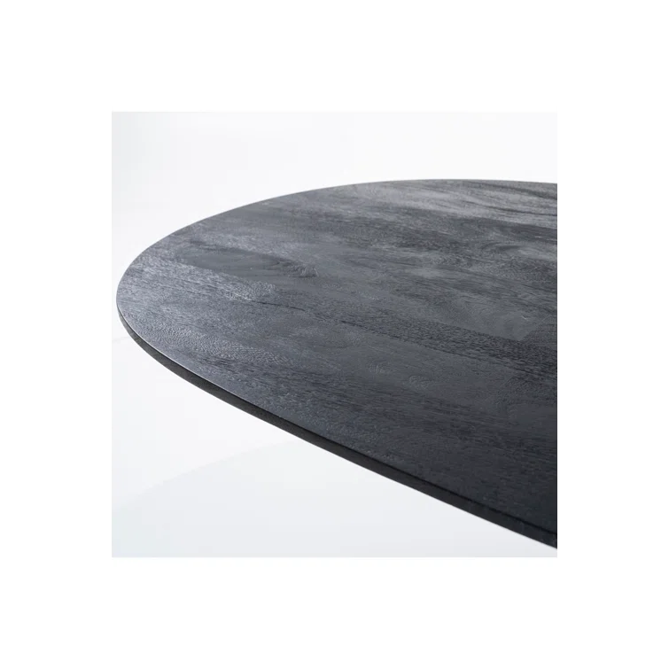 Eleonora Aron Oval Solid Wood Top Dining Table