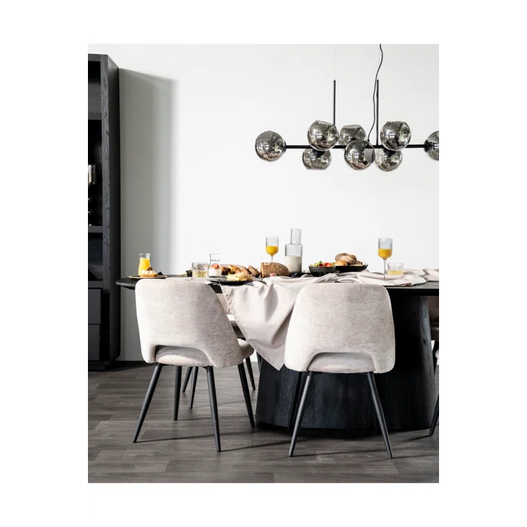 Eleonora Aron Oval Solid Wood Top Dining Table