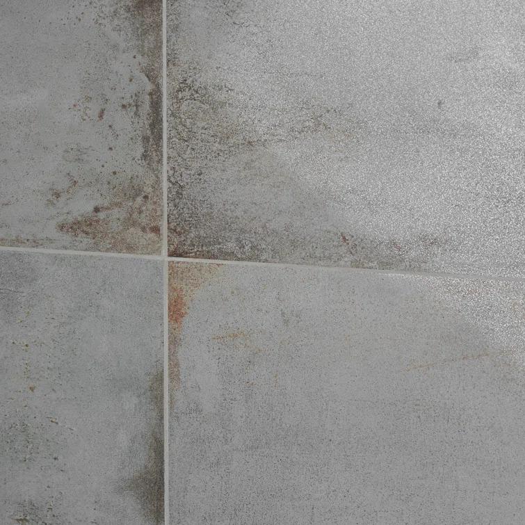 Large Format 23.62" x 47.24" Semi-polished Cement Look Porcelain Floor and Wall Tile