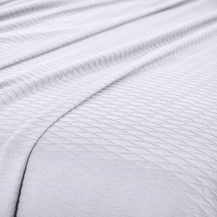 Superior Diamond Weave All-Season Bedding Cotton Throw Layering Blanket